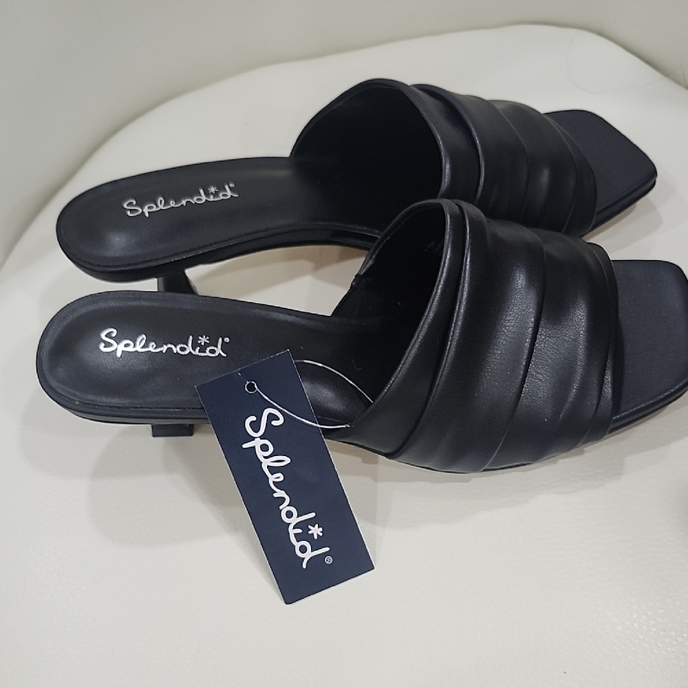 Splendid Women's Black Slide Sandals